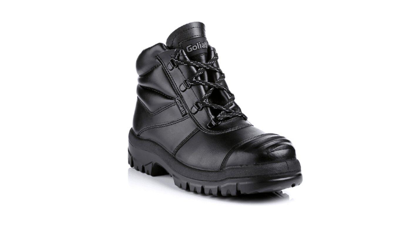 Goliath Chukka Boot Black Steel Toe Capped Unisex Safety Boot, UK 6, EU 39.5