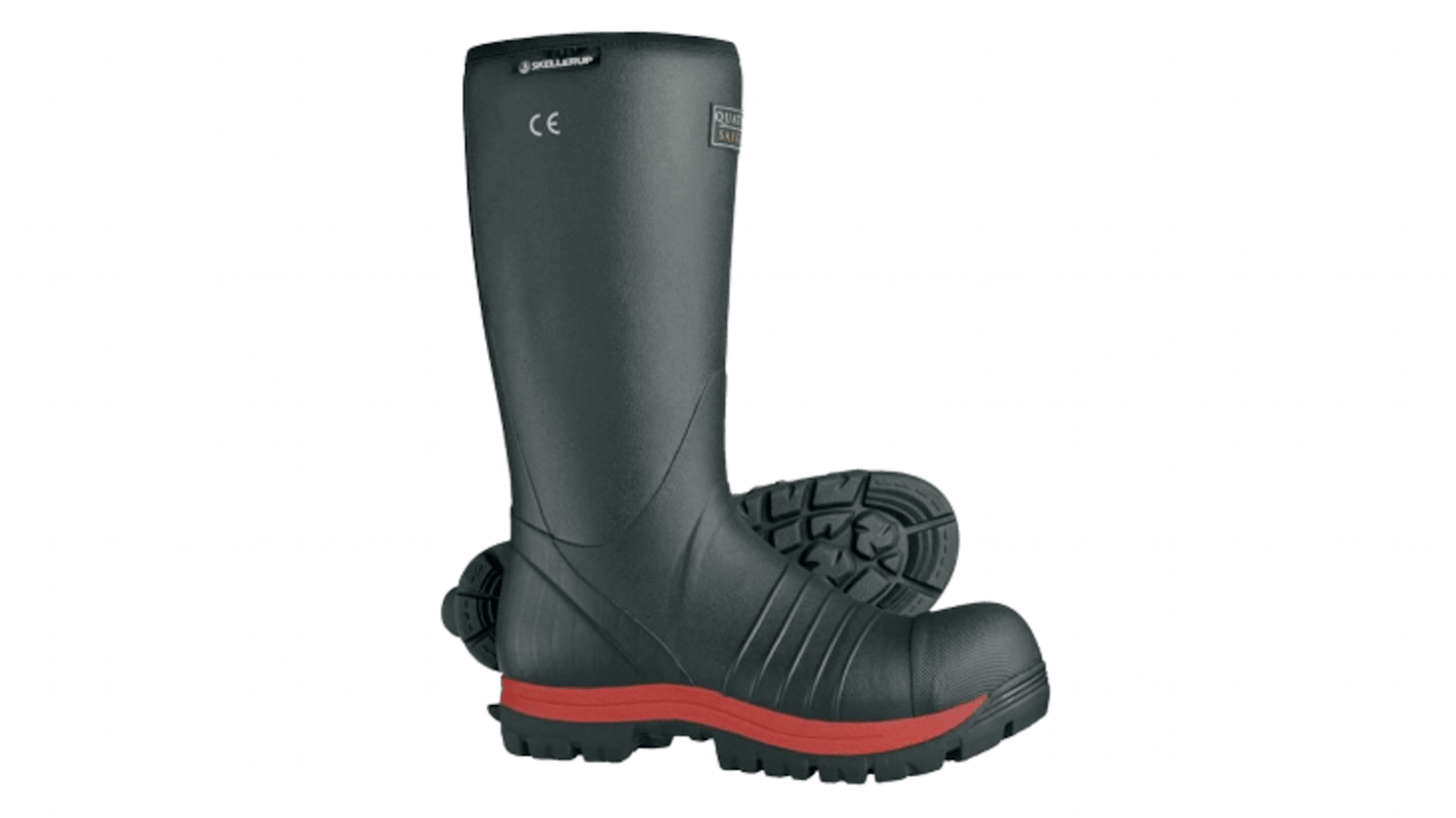 Goliath Quatro Black, Red Steel Toe Capped Unisex Safety Boot, UK 14, EU 49.5