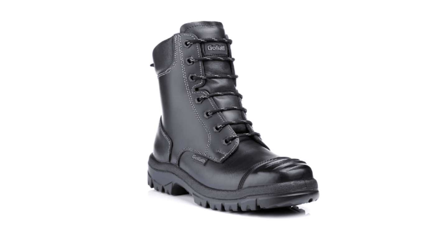 Goliath SDR15CSIZ Black Steel Toe Capped Unisex Safety Boot, UK 10, EU 44