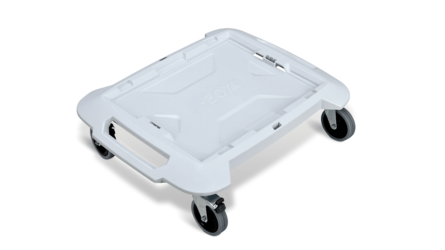 BS SYSTEMS Flatbed ABS Platform Trolley, 646 x 492 x 184mm, 100kg Load
