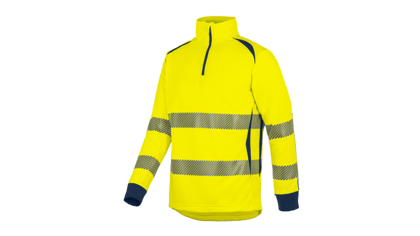 T2S Yellow/Navy Unisex Hi Vis Sweatshirt, S