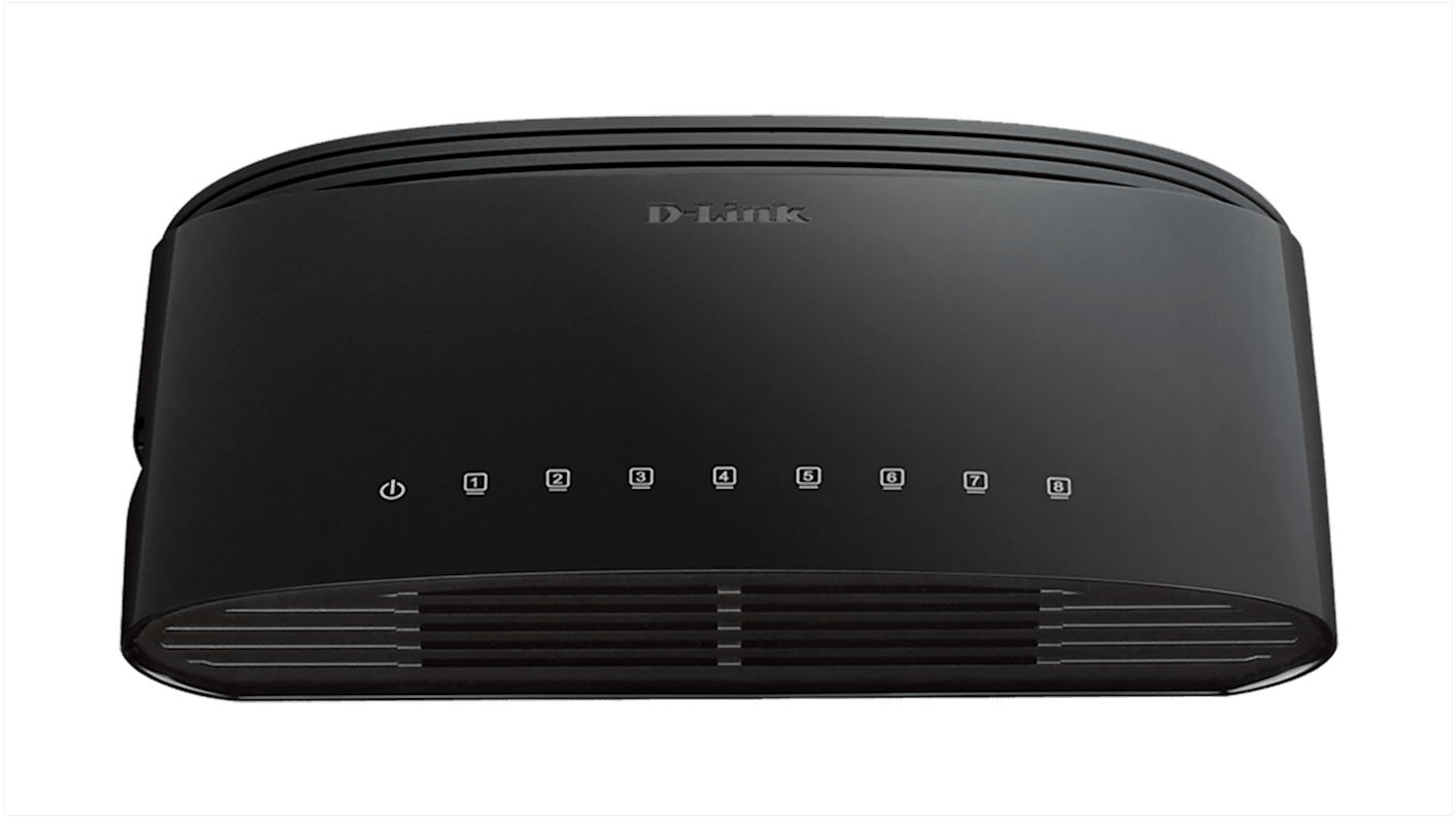 D-Link Ethernet Switch, Unmanaged 8 Port Ethernet Switch, EU