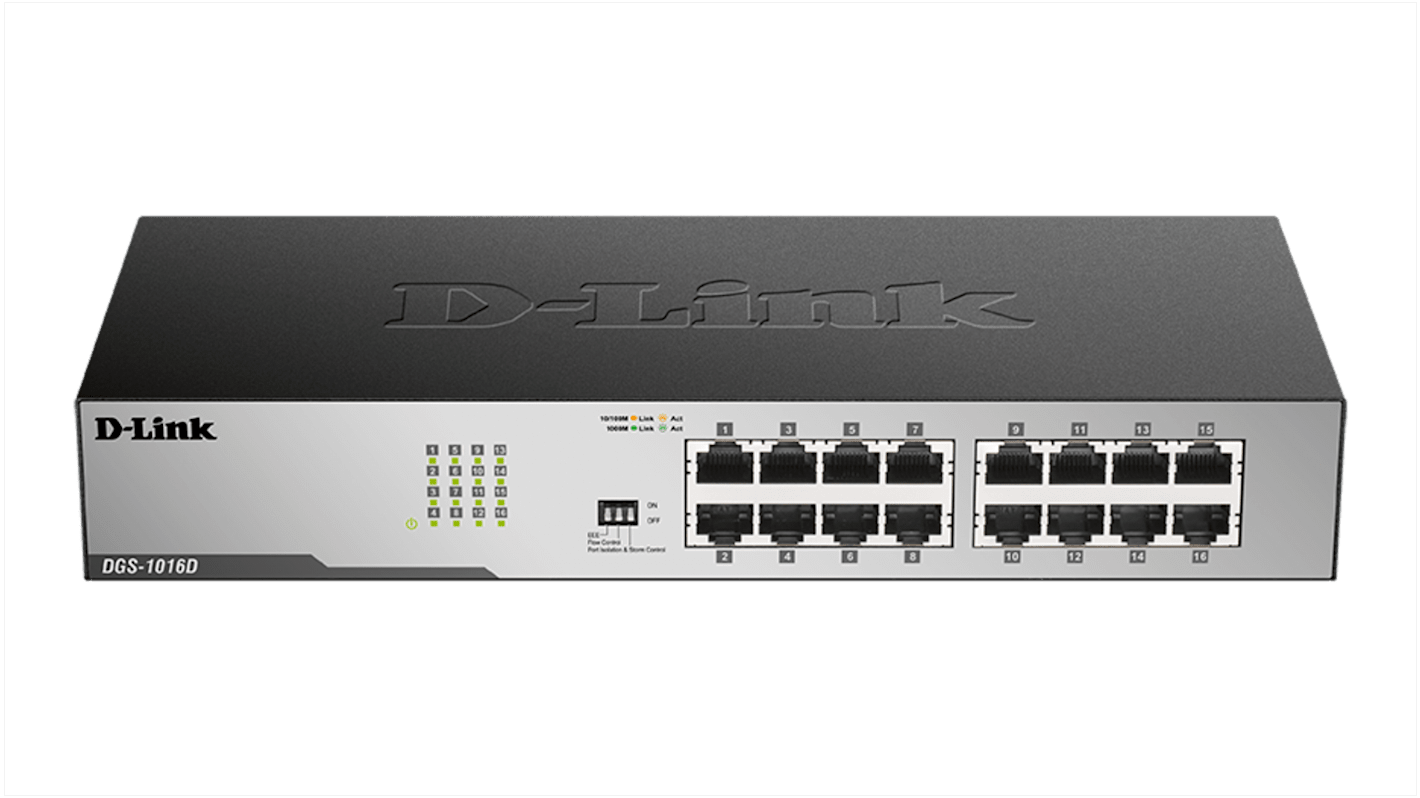 Nie Przełącznik Gigabit 16-portowy , D-Link Bez zarządzania