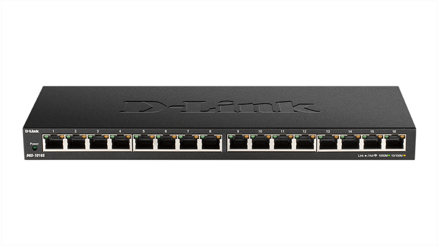 D-Link D-Link 16, Unmanaged 16 Port Gigabit Switch EU