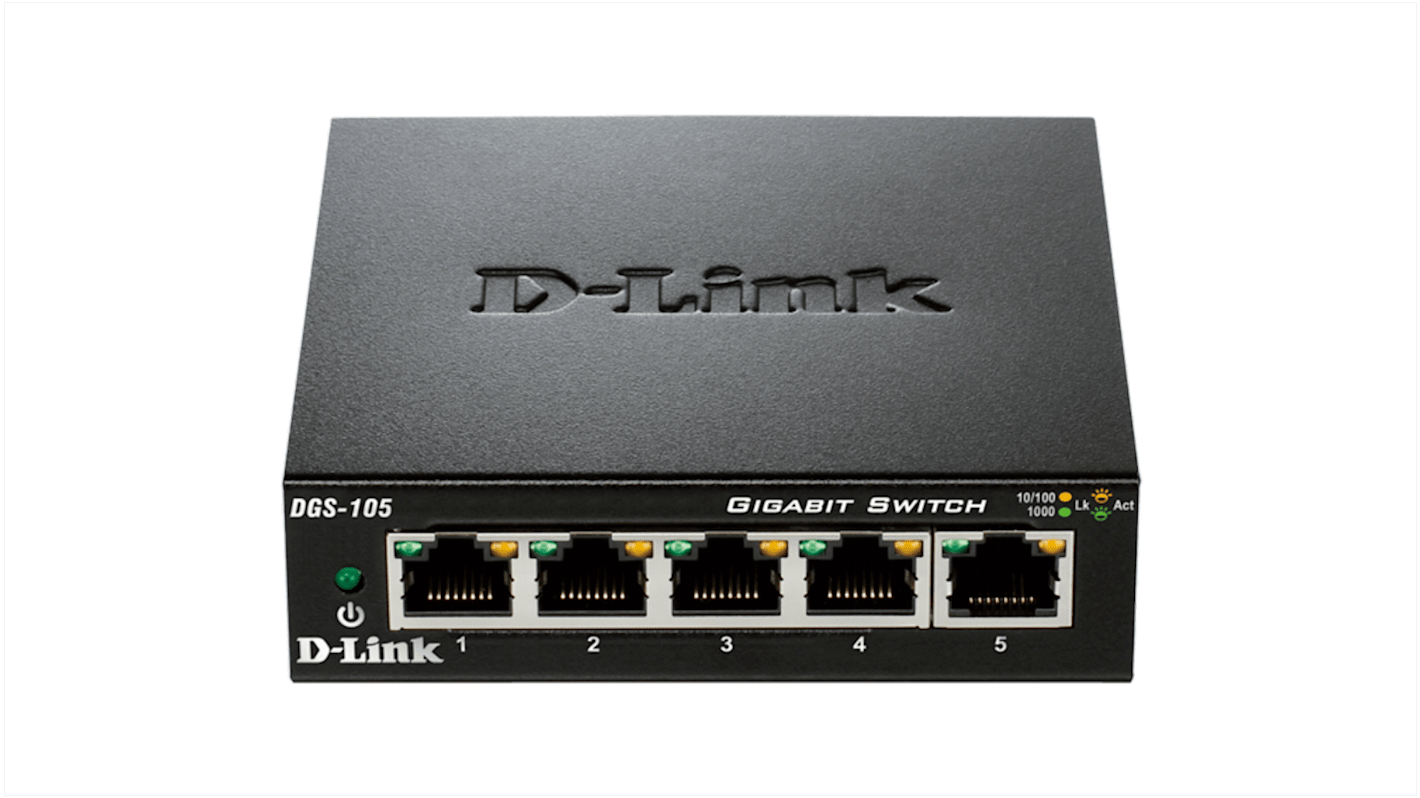 D-Link Unmanaged 5 Port Gigabit Switch EU