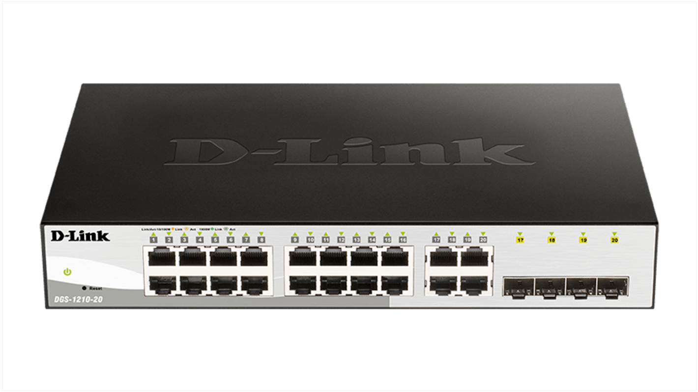 Switch inteligente D-Link , 20 puertos