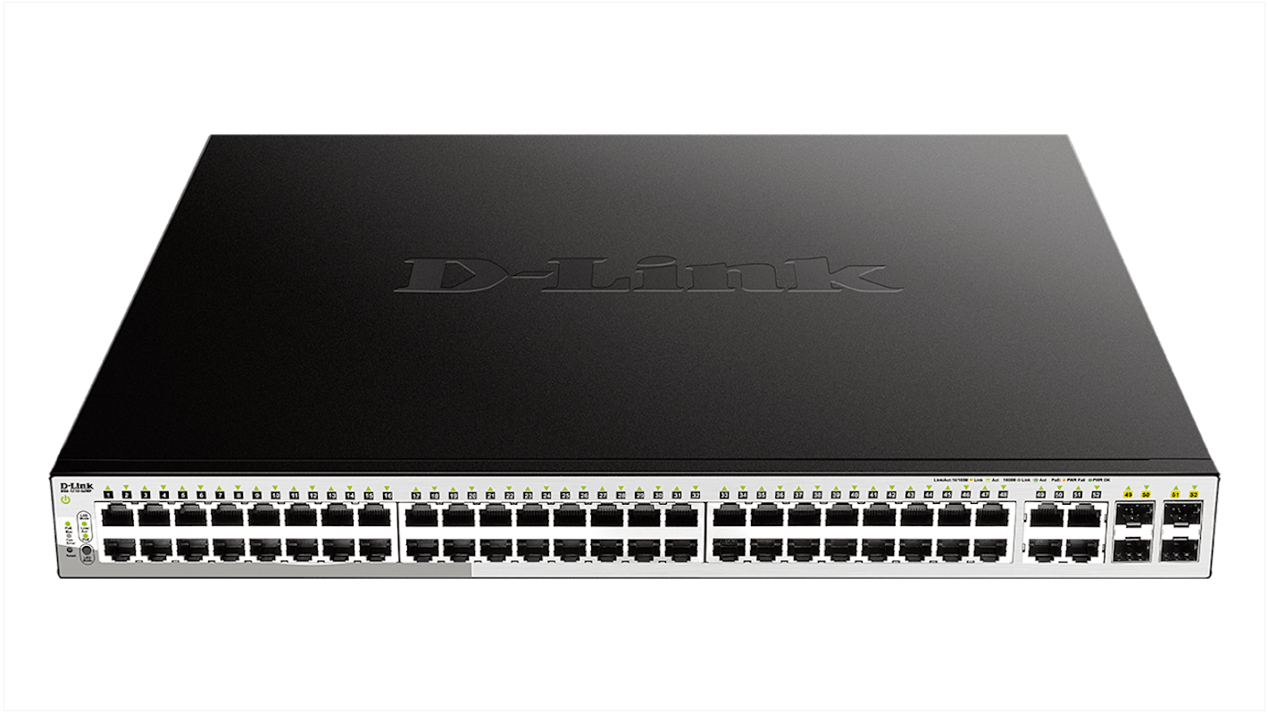 Switch inteligente D-Link con PoE, 52 puertos