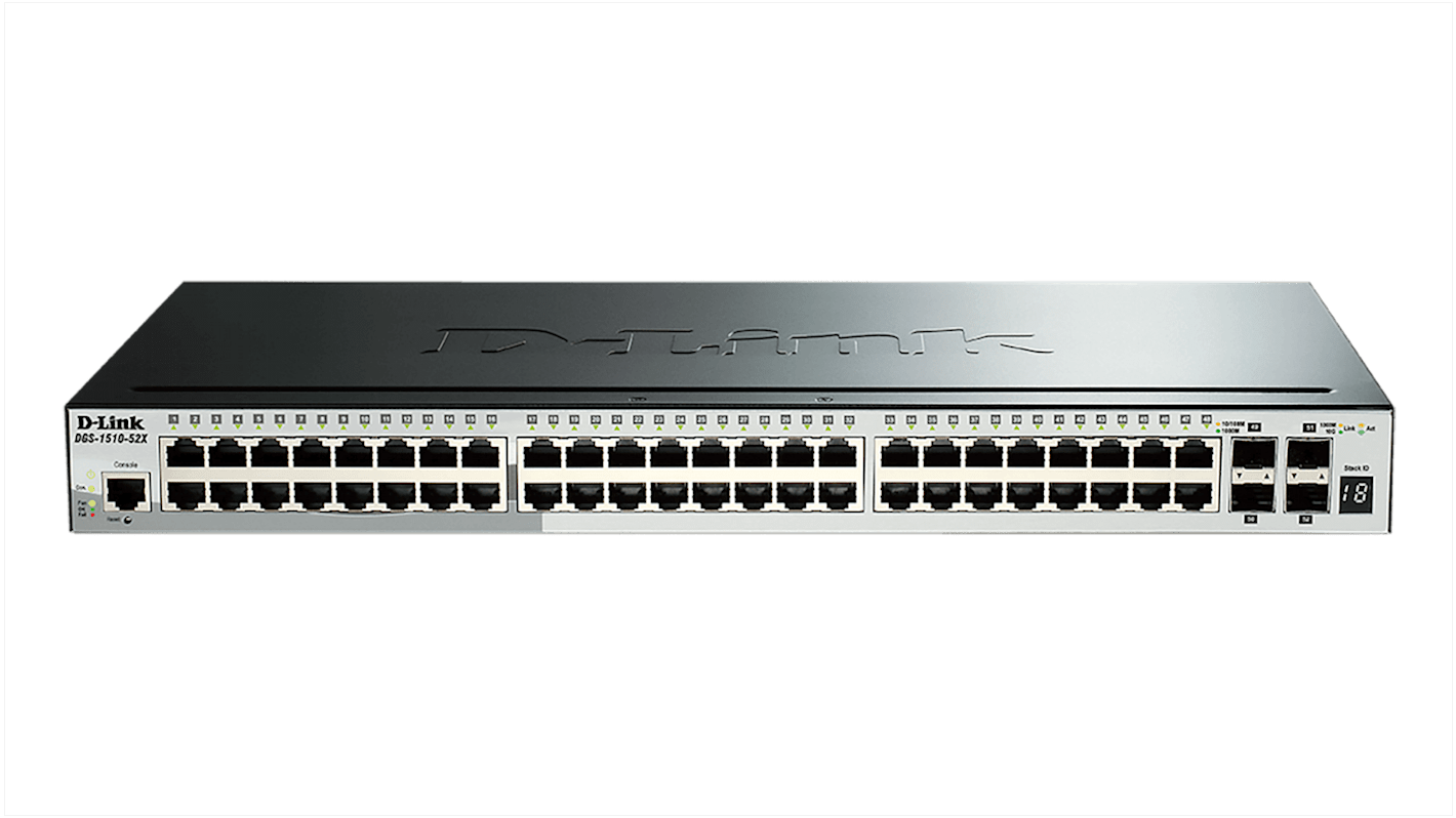 D-Link DGS-1510-52X, Managed, Smart 52 Port Smart Switch