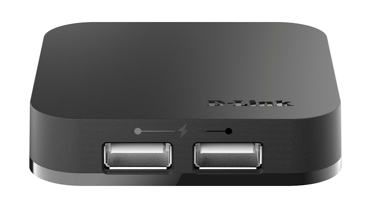 4 Port USB 2.0 USB A USB 2.0 Hub, External Power Adapter Powered, 64 x 64 x 14mm