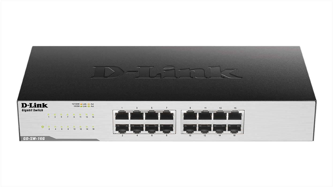 Switch Ethernet D-Link, 16 porte, No