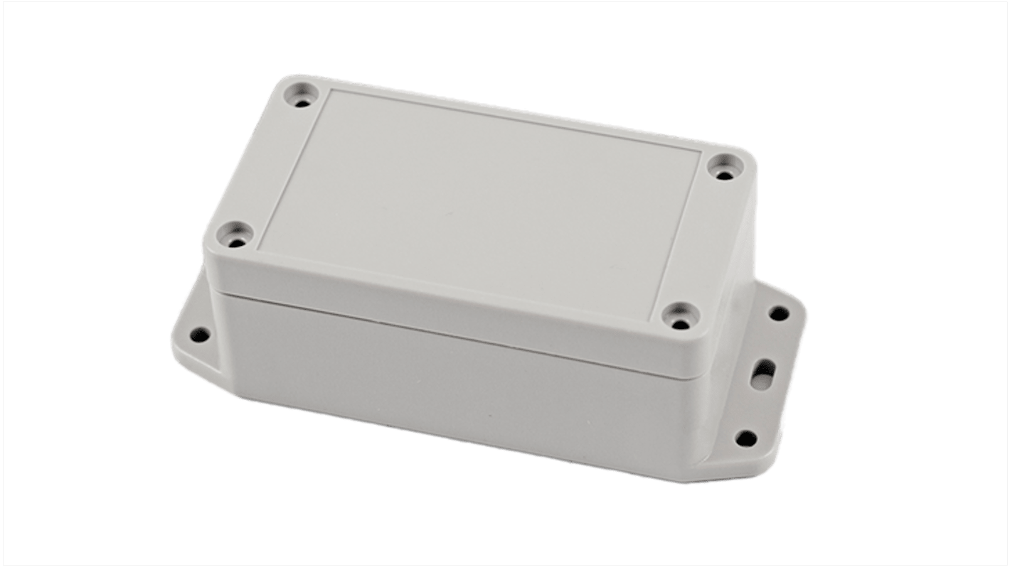 Hammond RP Series Light Grey Polycarbonate General Purpose Enclosure, IP65, Flanged, Light Grey Lid, 95 x 50 x 40mm