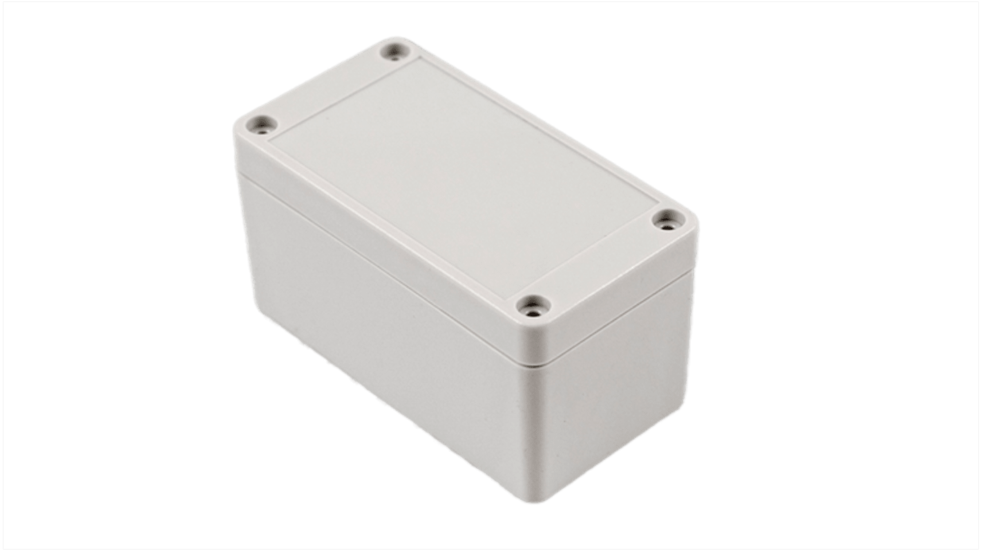 Hammond RP Series Light Grey Polycarbonate General Purpose Enclosure, IP65, Light Grey Lid, 95 x 50 x 50mm