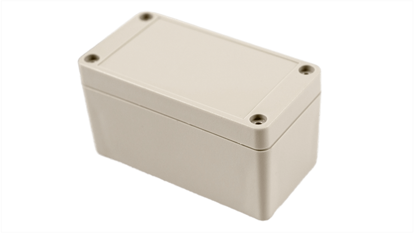 Hammond RP Series Light Grey ABS General Purpose Enclosure, IP65, Light Grey Lid, 95 x 50 x 50mm