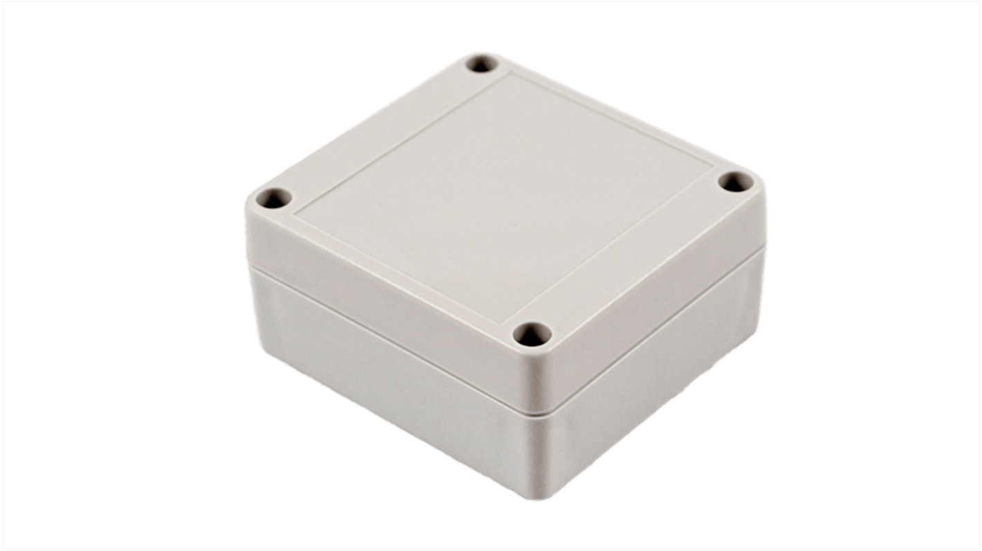 Caja de uso general Hammond de Policarbonato Gris claro, 85 x 80 x 40mm, IP65