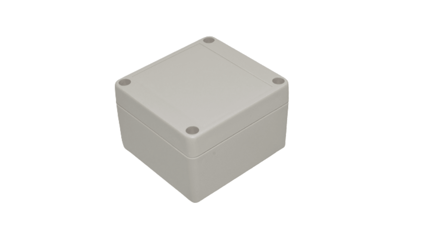 Caja de uso general Hammond de ABS Gris claro, 85 x 80 x 55mm, IP65