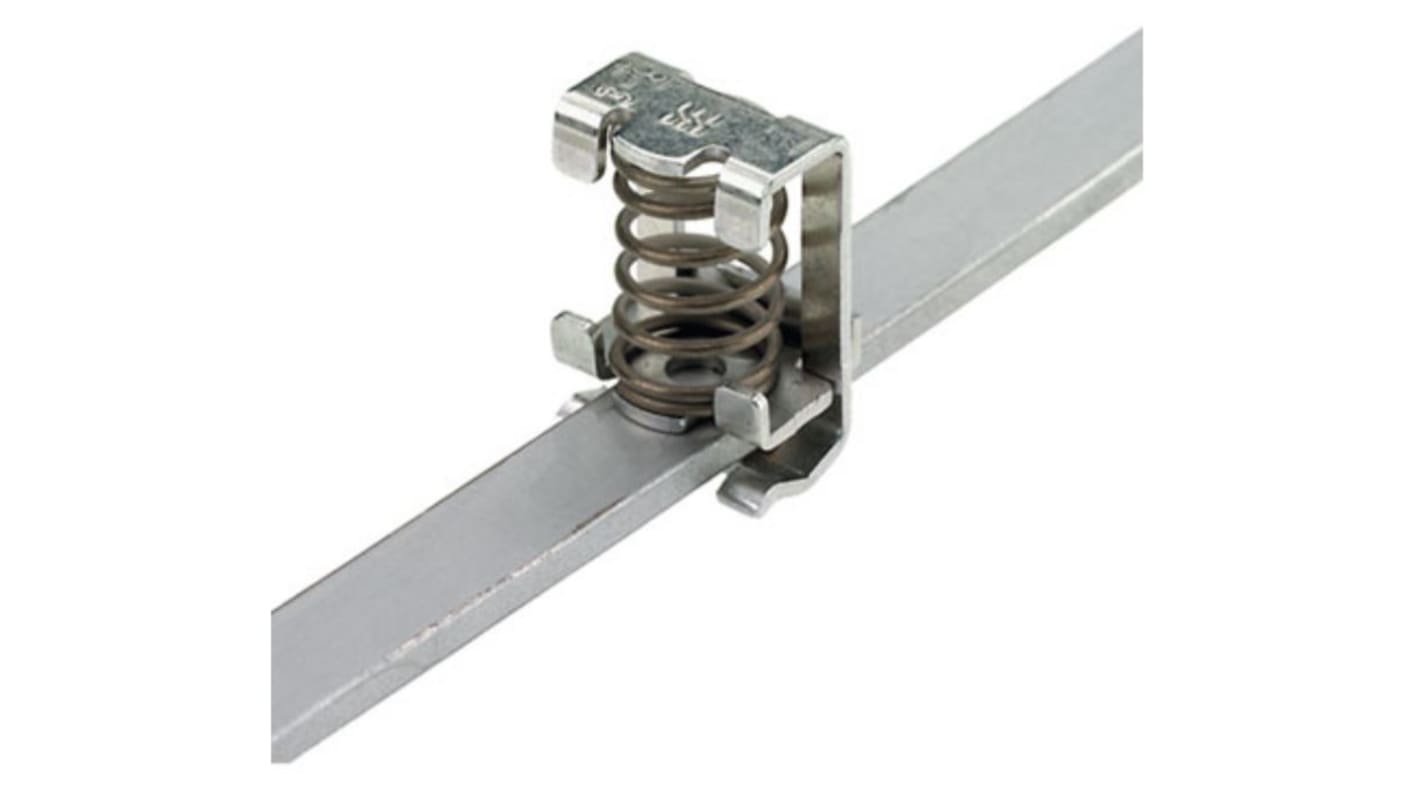 Weidmüller KLBUE Series Clamping Yoke for Use with DIN Rail Terminal Blocks