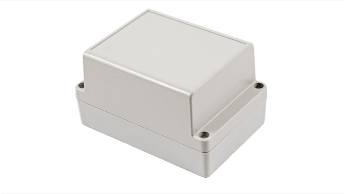 Hammond RP Series Light Grey Polycarbonate General Purpose Enclosure, IP65, Light Grey Lid, 125 x 85 x 70mm