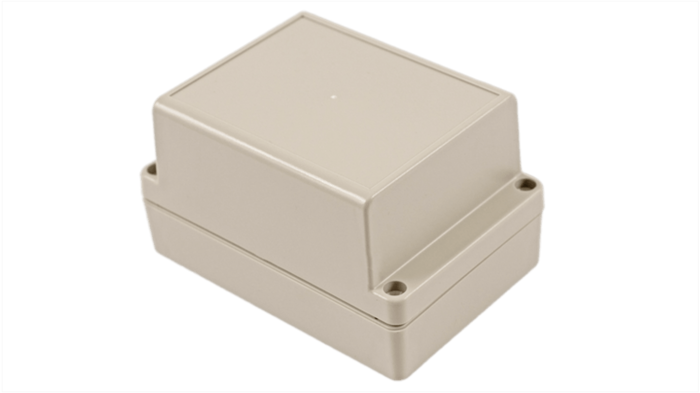 Hammond RP Series Light Grey ABS General Purpose Enclosure, IP65, Light Grey Lid, 125 x 85 x 70mm