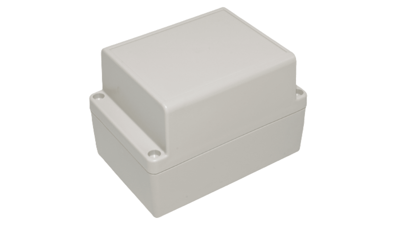 Hammond RP Series Light Grey ABS General Purpose Enclosure, IP65, Light Grey Lid, 125 x 85 x 85mm