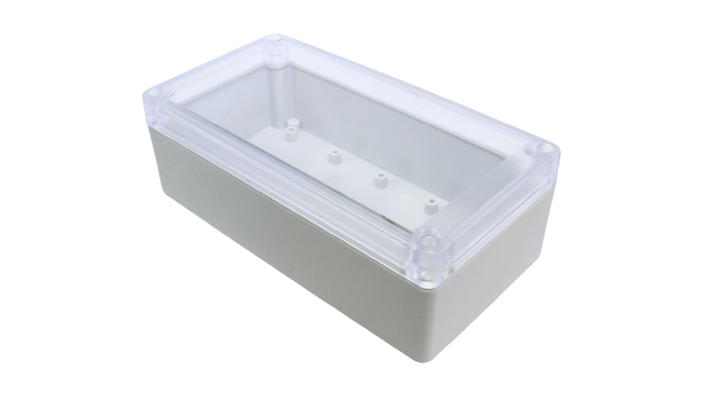 Caja de uso general Hammond de Policarbonato Gris claro, 165 x 85 x 55mm, IP65