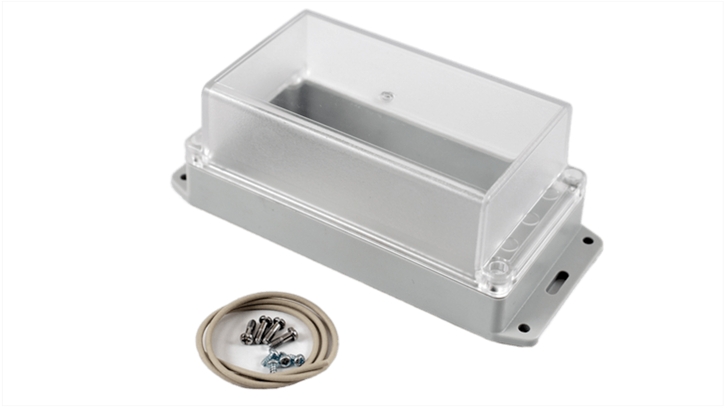 Caja de uso general Hammond de Policarbonato Gris claro, 165 x 85 x 70mm, IP65