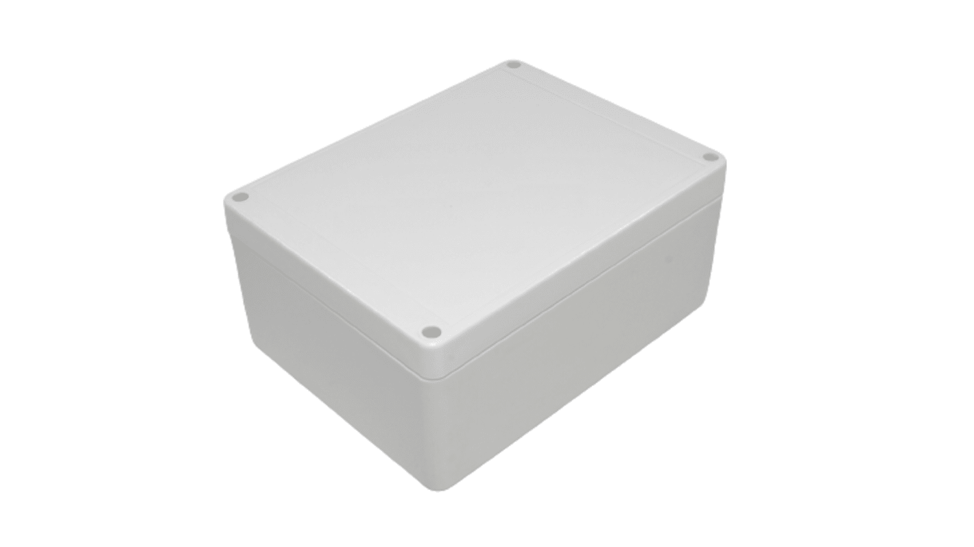 Caja de uso general Hammond de Policarbonato Gris claro, 165 x 125 x 75mm, IP65