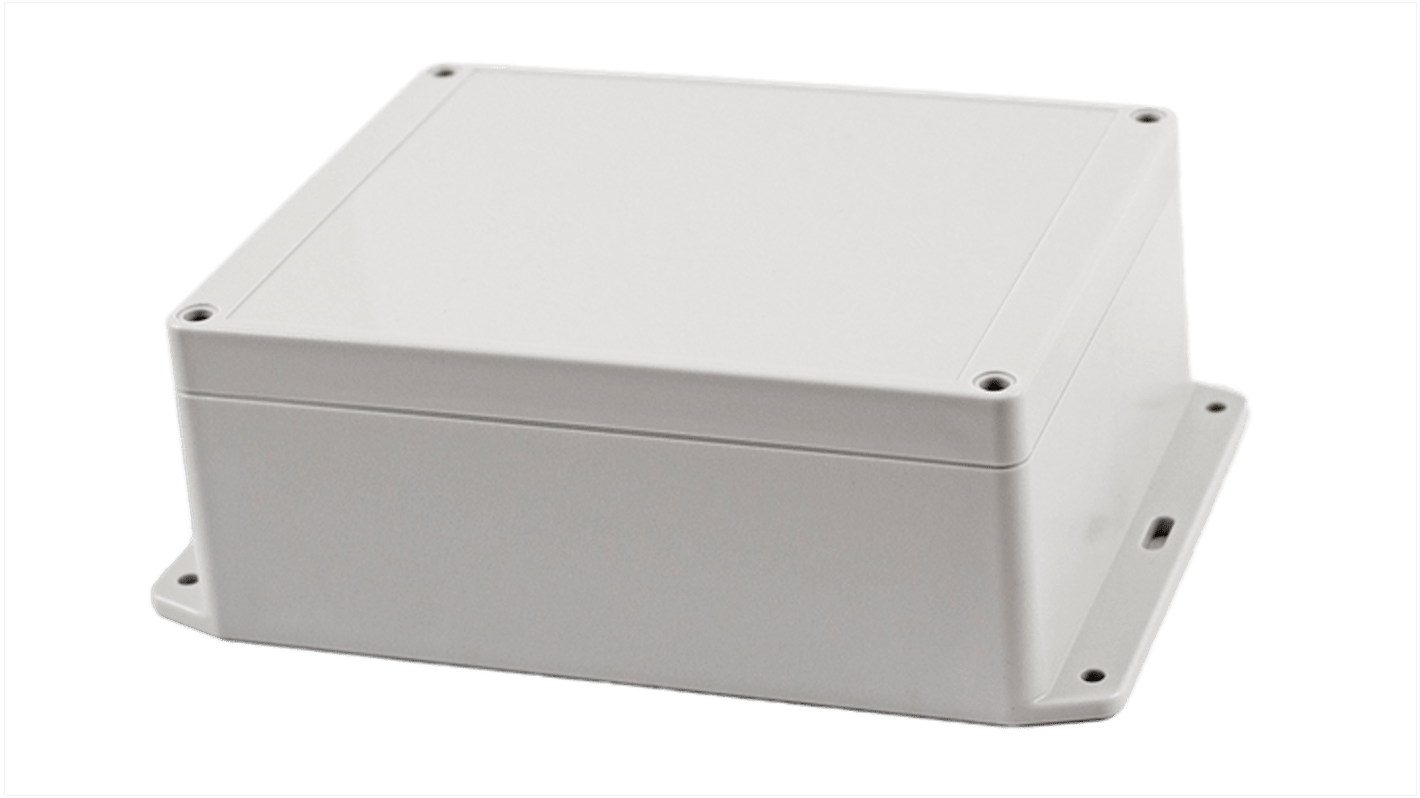 Caja de uso general Hammond de Policarbonato Gris claro, 186 x 146 x 75mm, IP65