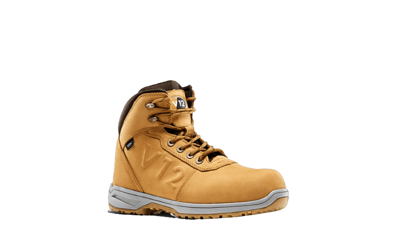 V12 Footwear LYNX IGS Honey Composite Toe Capped Unisex Safety Boots, UK 10.5, EU 45