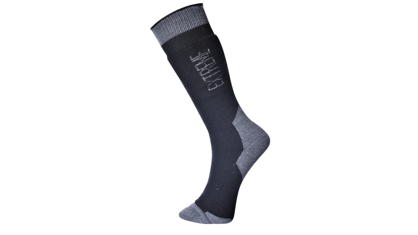 Dual Layer Black Thermal Sock - Size 9-1