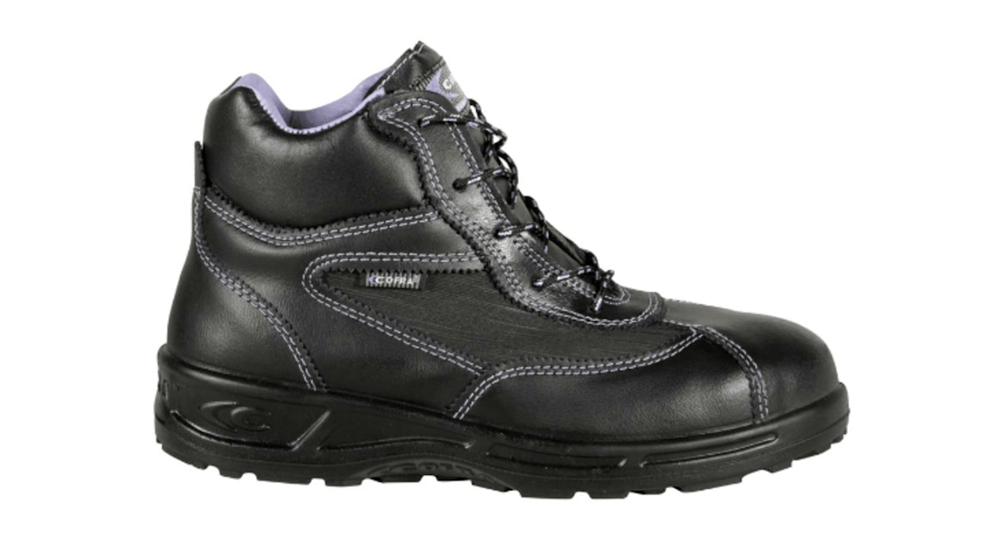 Goliath Damen Sicherheitshalbschuhe Schwarz, mit Zehen-Schutzkappe, Größe 36 / UK 3