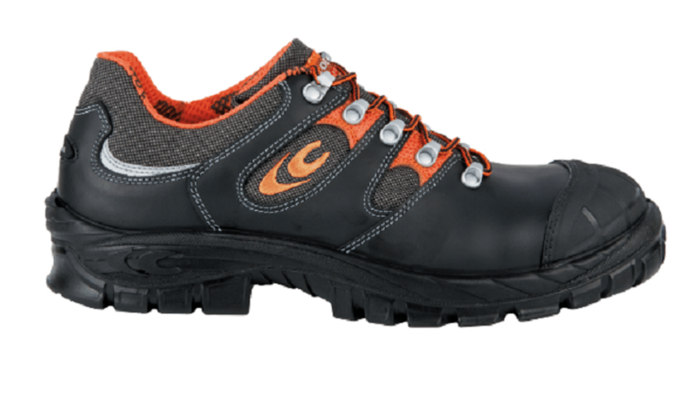 Goliath VILI Unisex Sicherheitsschuhe Schwarz, Orange, mit Zehen-Schutzkappe, Größe 44 / UK 10