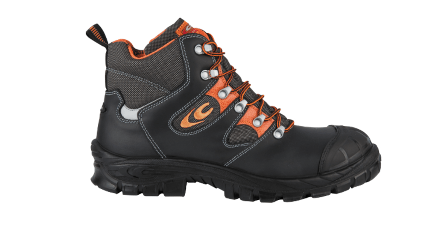 Botas de seguridad Goliath, serie TROLL de color Negro, naranja, talla 39