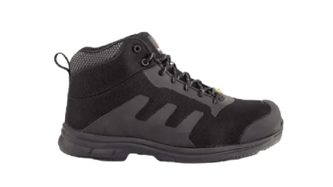 Goliath Tesladri Black ESD Safe Fibreglass Toe Capped Unisex Safety Boot, UK 9, EU 43