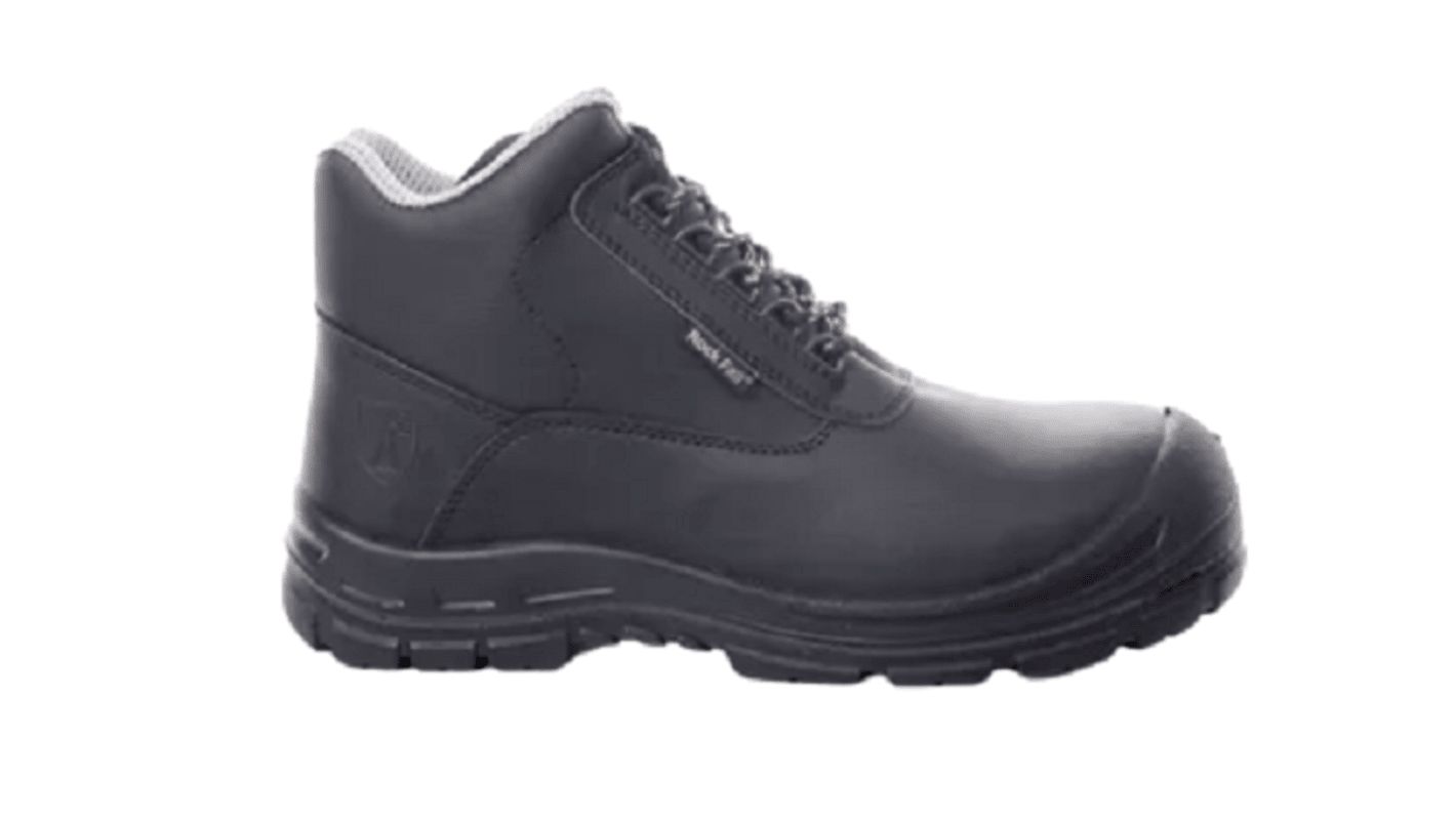 Magnum Rhodium Black Fibreglass Toe Capped Unisex Safety Boot, UK 3, EU 42