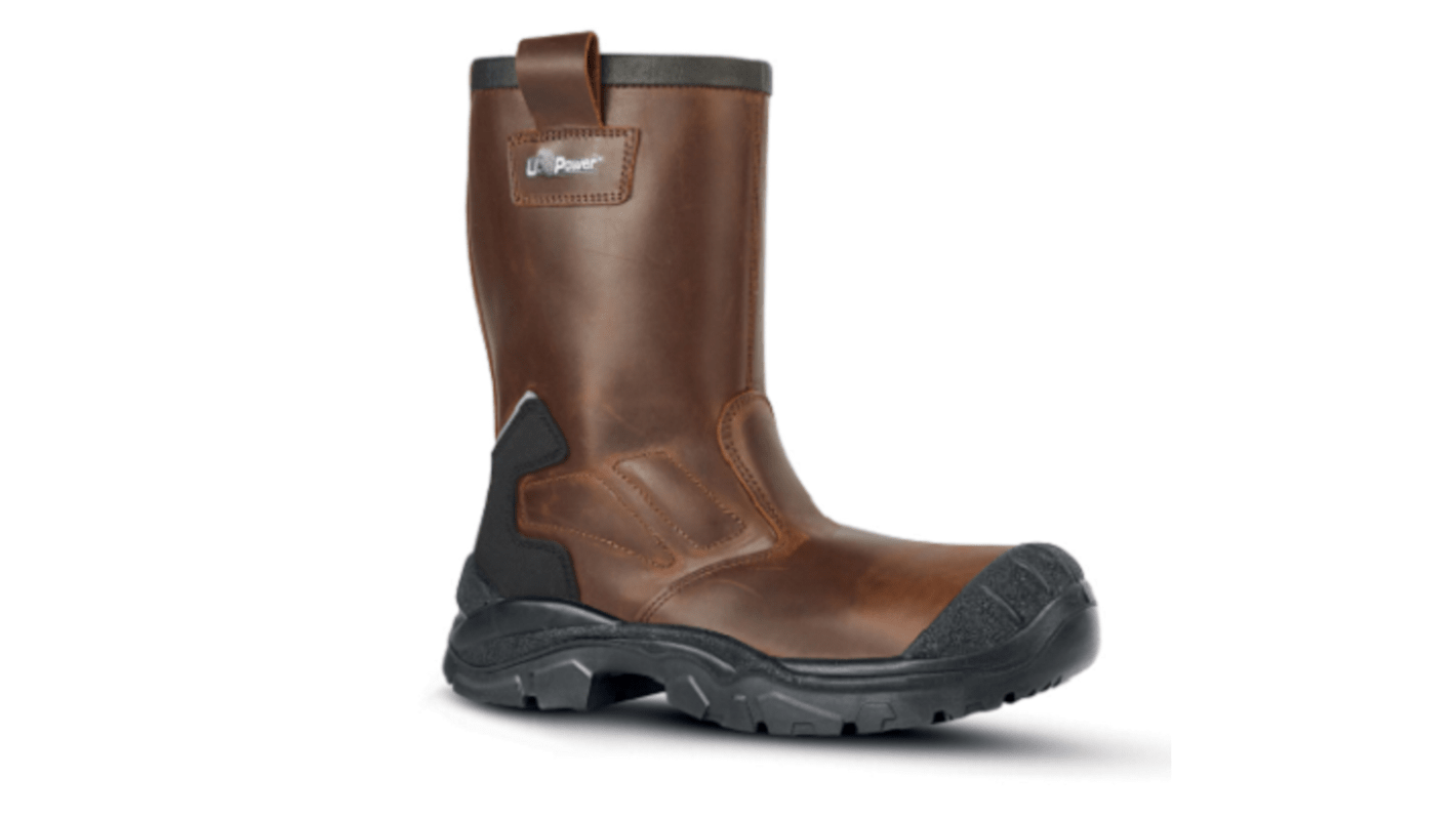 Bottes de sécurité UPower Rock & Roll, Homme, T 39, Marron, S3, SRC, antistatiques