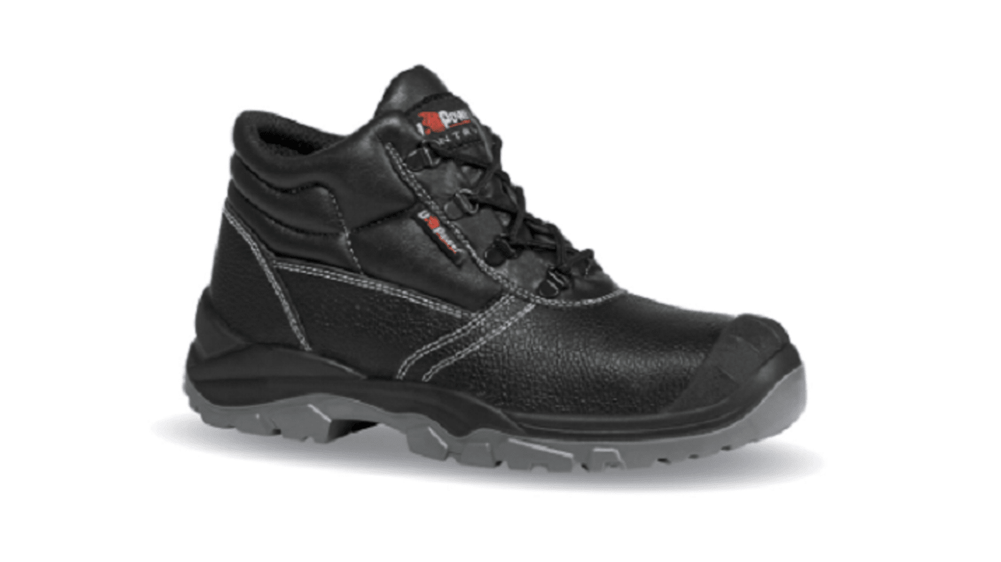 UPower Entry Black Steel Toe Capped Unisex Safety Boot, UK 6, EU 39