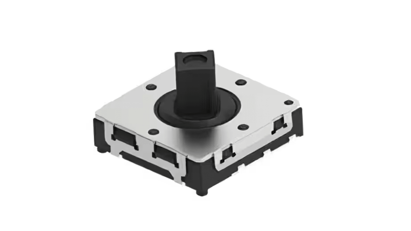 TE Connectivity Black Cap Tactile Switch, Single Pole Five Throw 50mA 4mm Surface Mount