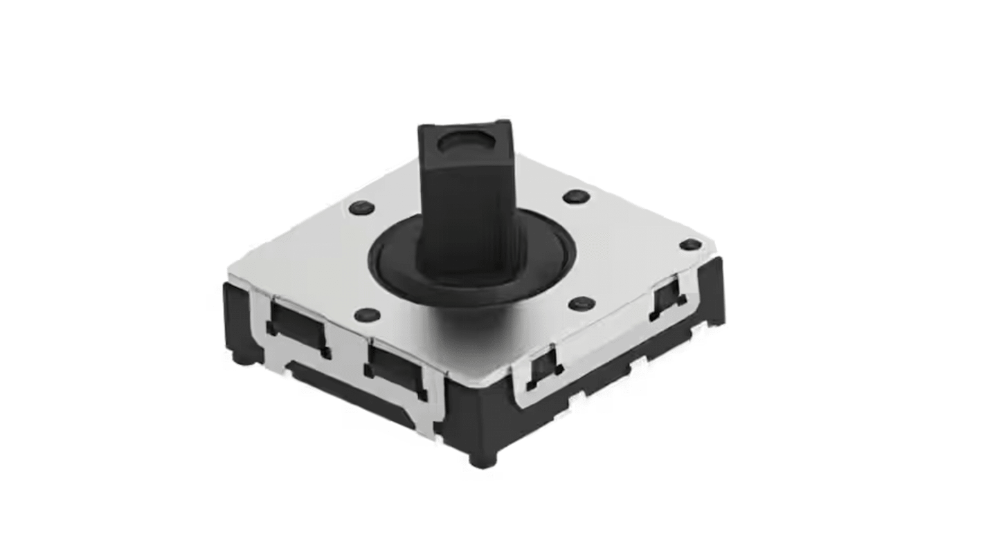 Black Cap Tactile Switch, Single Pole Five Throw 50mA 4mm Surface Mount