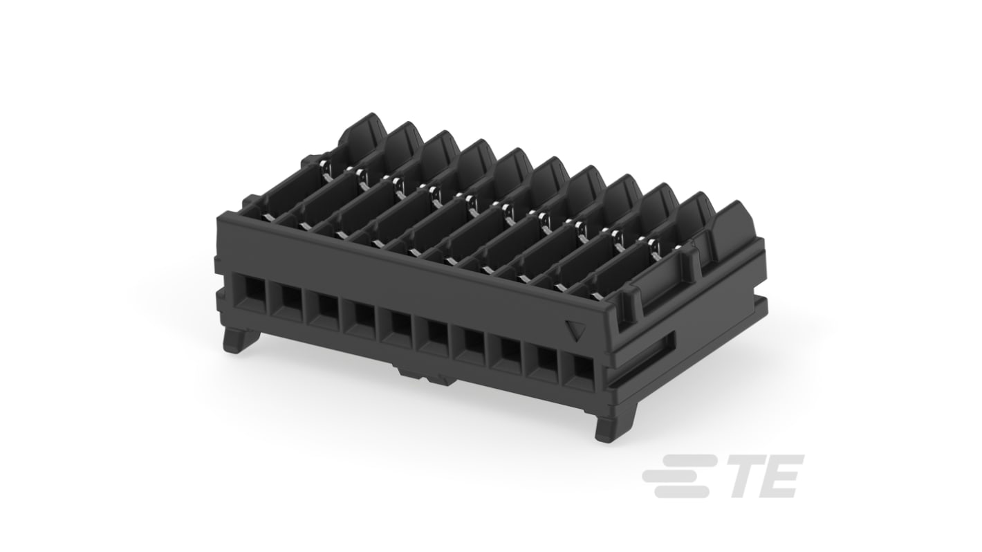 TE Connectivity MICRO CT Series Straight Cable Mount, IDC PCB Socket, 10-Contact, 1-Row, 1.2mm Pitch, IDC Termination