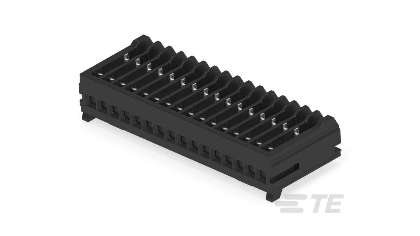 TE Connectivity MICRO CT Series Straight Cable Mount, IDC PCB Socket, 16-Contact, 1-Row, 1.2mm Pitch, IDC Termination