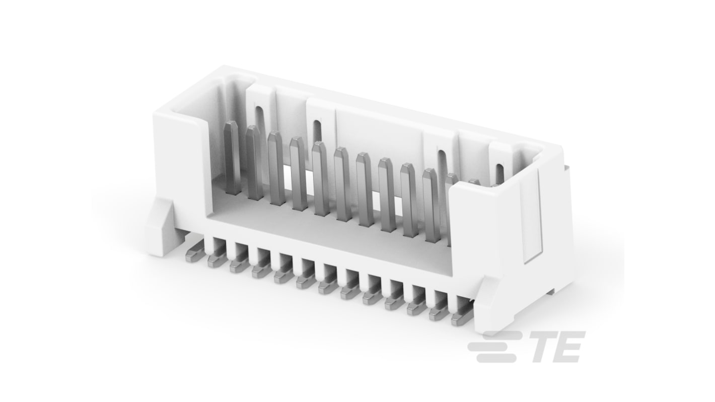 TE Connectivity MICRO CT Leiterplatten-Stiftleiste Gerade, 13-polig / 1-reihig, Raster 1.2mm, Kabel-Platine, 2A