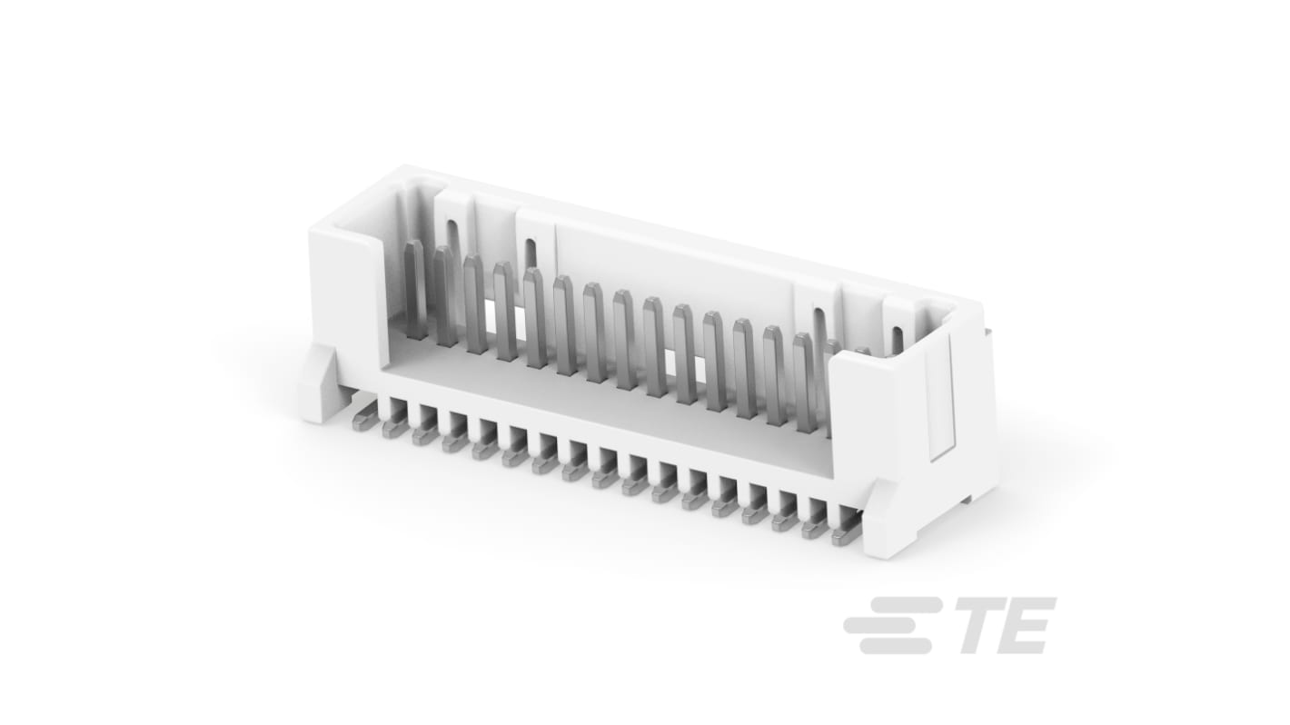 TE Connectivity MICRO CT Series Straight Board Mount PCB Header, 17 Contact(s), 1.2mm Pitch, 1 Row(s)