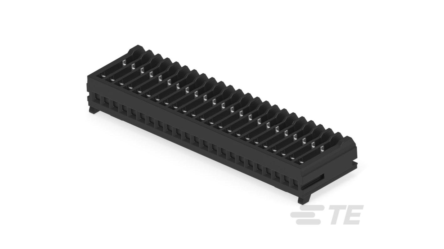 TE Connectivity MICRO CT Series Straight Cable Mount, IDC PCB Socket, 23-Contact, 1-Row, 1.2mm Pitch, IDC Termination