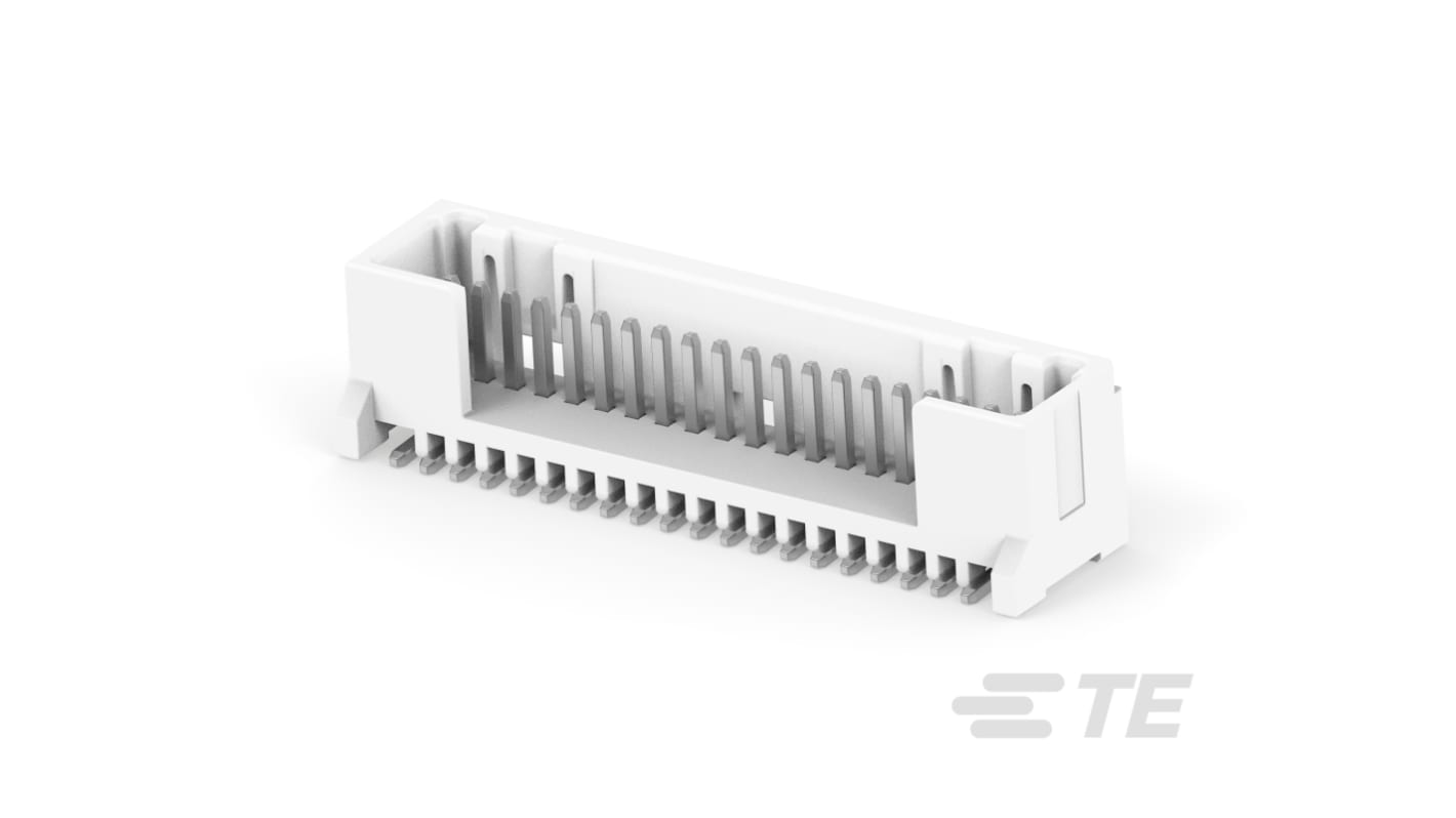 TE Connectivity MICRO CT Leiterplatten-Stiftleiste Gerade, 20-polig / 1-reihig, Raster 1.2mm, Kabel-Platine, 2A