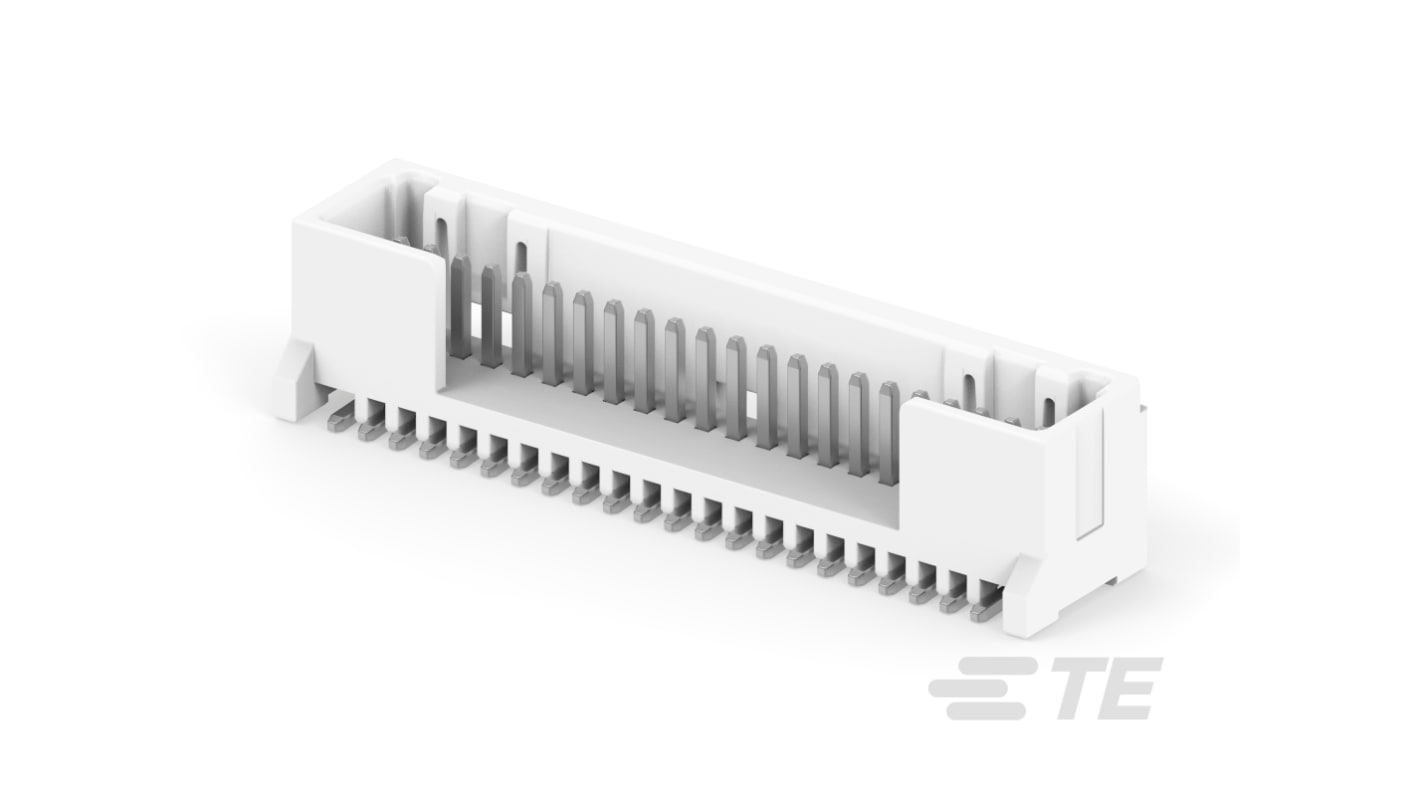 TE Connectivity MICRO CT Series Straight Board Mount PCB Header, 22 Contact(s), 1.2mm Pitch, 1 Row(s)
