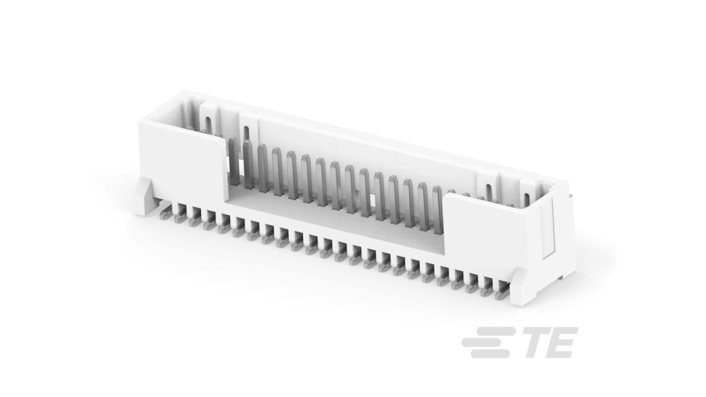 TE Connectivity MICRO CT Series Straight Board Mount PCB Header, 24 Contact(s), 1.2mm Pitch, 1 Row(s)