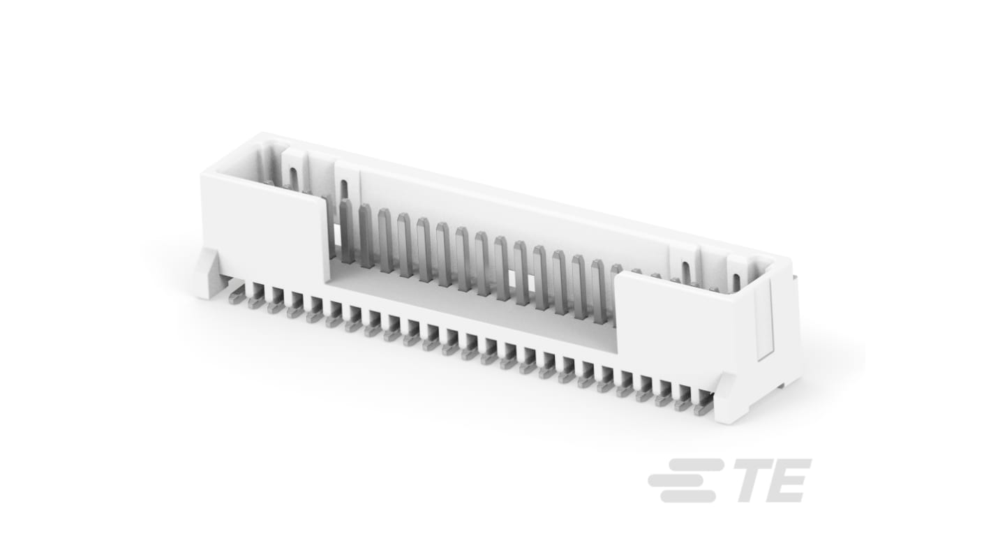 TE Connectivity MICRO CT Series Straight Board Mount PCB Header, 25 Contact(s), 1.2mm Pitch, 1 Row(s)