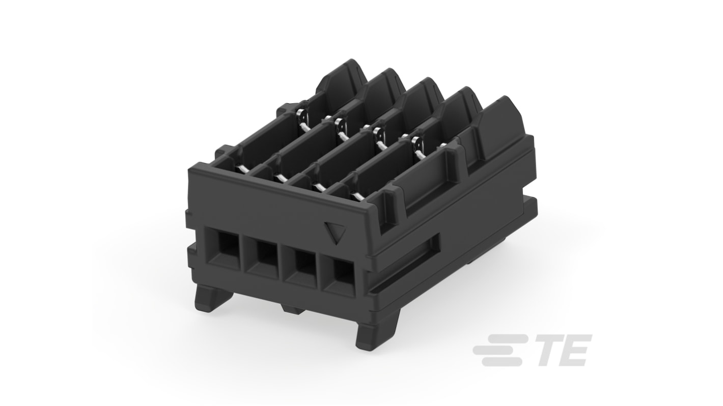 TE Connectivity MICRO CT Series Straight Cable Mount, IDC PCB Socket, 4-Contact, 1-Row, 1.2mm Pitch, IDC Termination