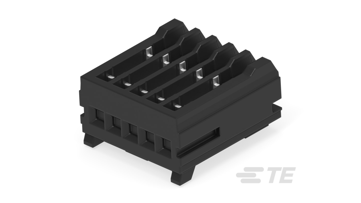 TE Connectivity MICRO CT Series Straight Cable Mount, IDC PCB Socket, 5-Contact, 1-Row, 1.2mm Pitch, IDC Termination