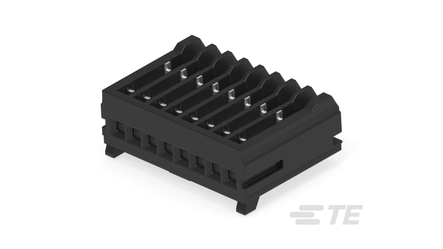 TE Connectivity 基板接続用ソケット 8 極 1.2mm 1 列 ケーブル取り付け, IDC